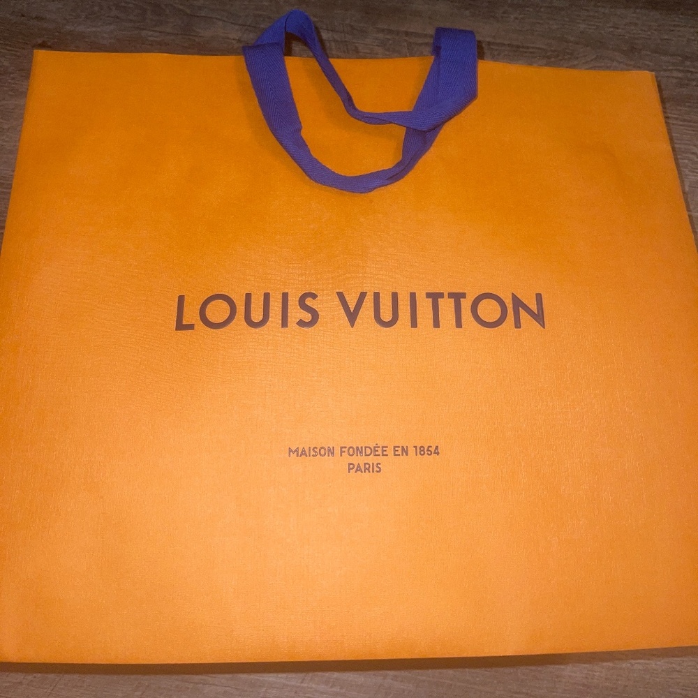 Louis Vuitton box, bow, gift bag & dust bag